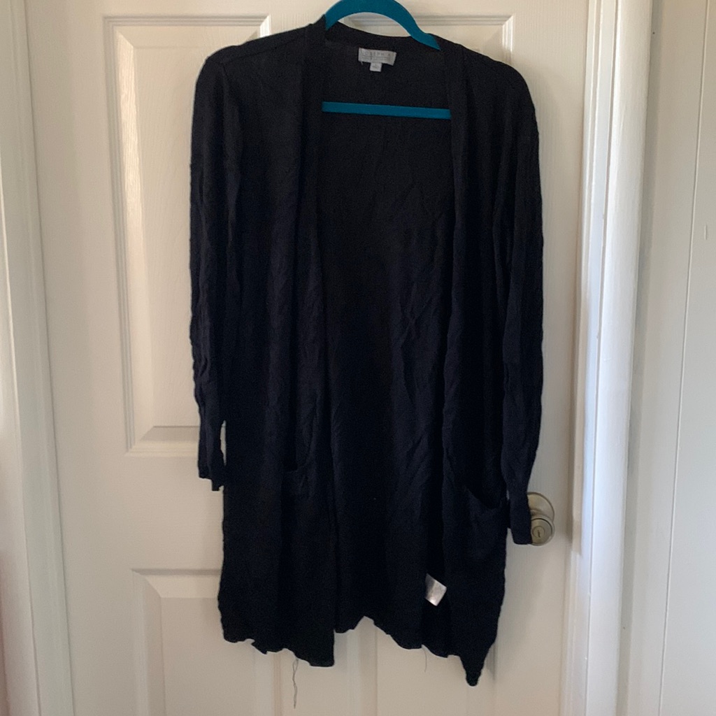 Long Black Cardigan Nwot